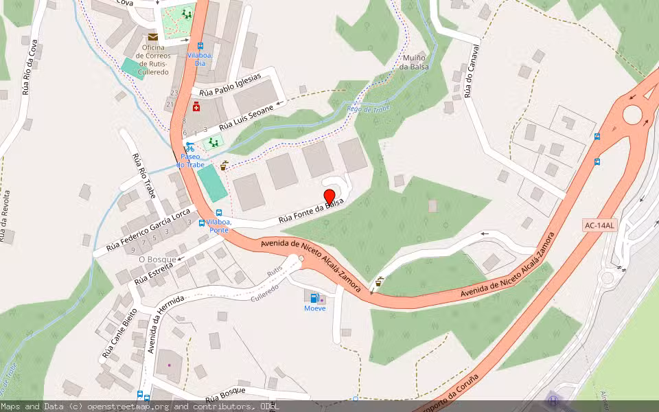 Mapa de Subasta Inmueble (Garaje) en Culleredo, A Coruña