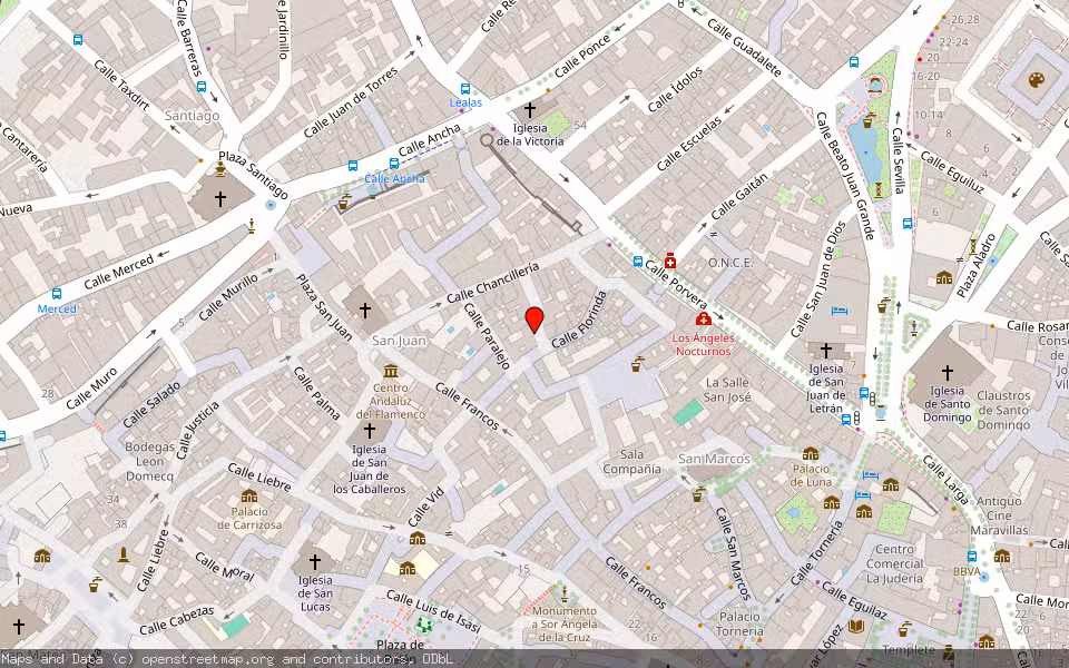 Mapa de Subasta Inmueble (Vivienda) en Jerez De La Frontera, Cádiz