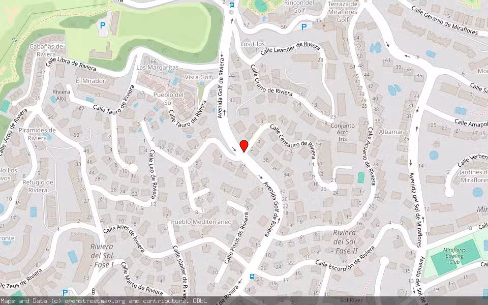 Mapa de Subasta Inmueble (Solar) en Mijas, Málaga