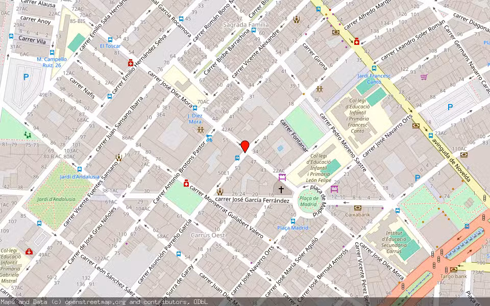 Mapa de Subasta Inmueble (Vivienda) en Elche, Alicante/Alacant