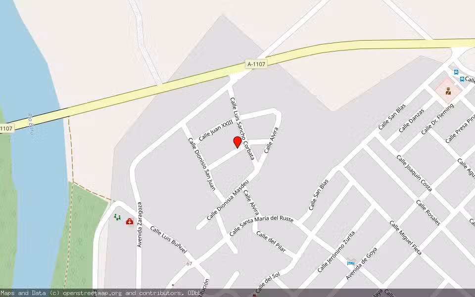 Mapa de Subasta Inmueble (Vivienda) en Pina De Ebro, Zaragoza