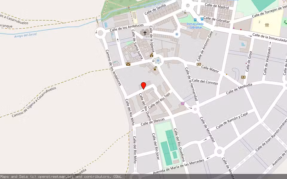 Mapa de Subasta Inmueble (Vivienda) en Casarrubuelos, Madrid