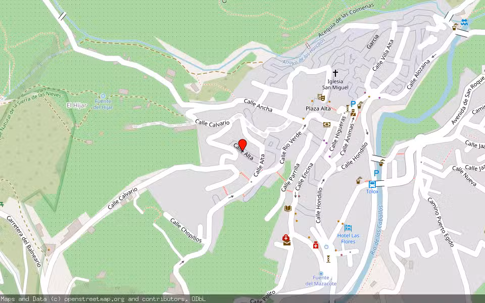 Mapa de Subasta Inmueble (Finca rústica) en Tolox, Málaga