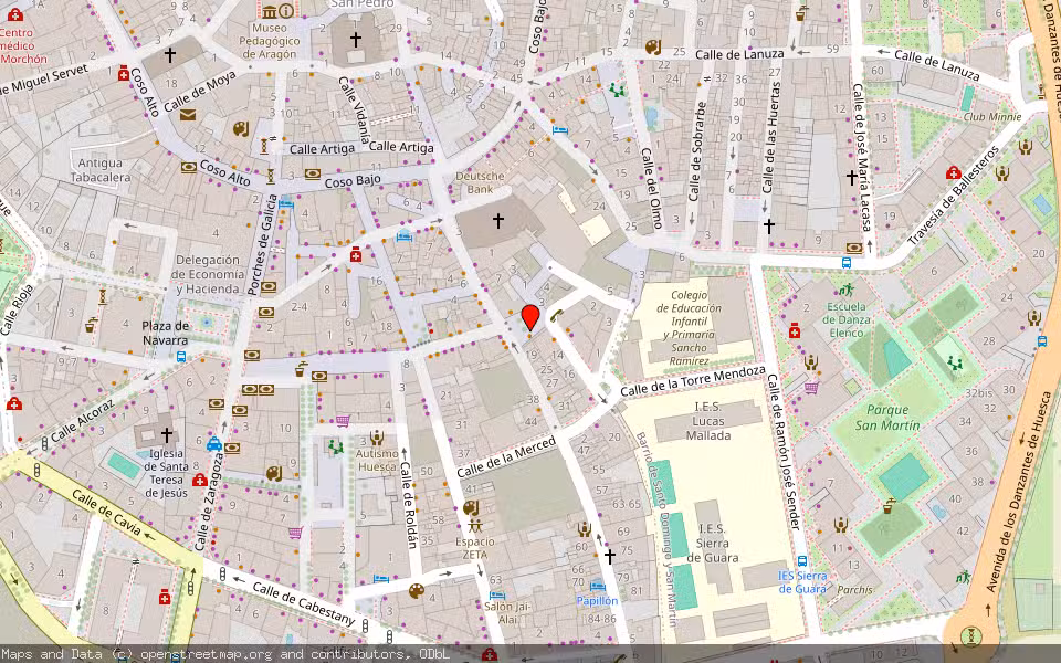 Mapa de Subasta Inmueble (Vivienda) en Huesca