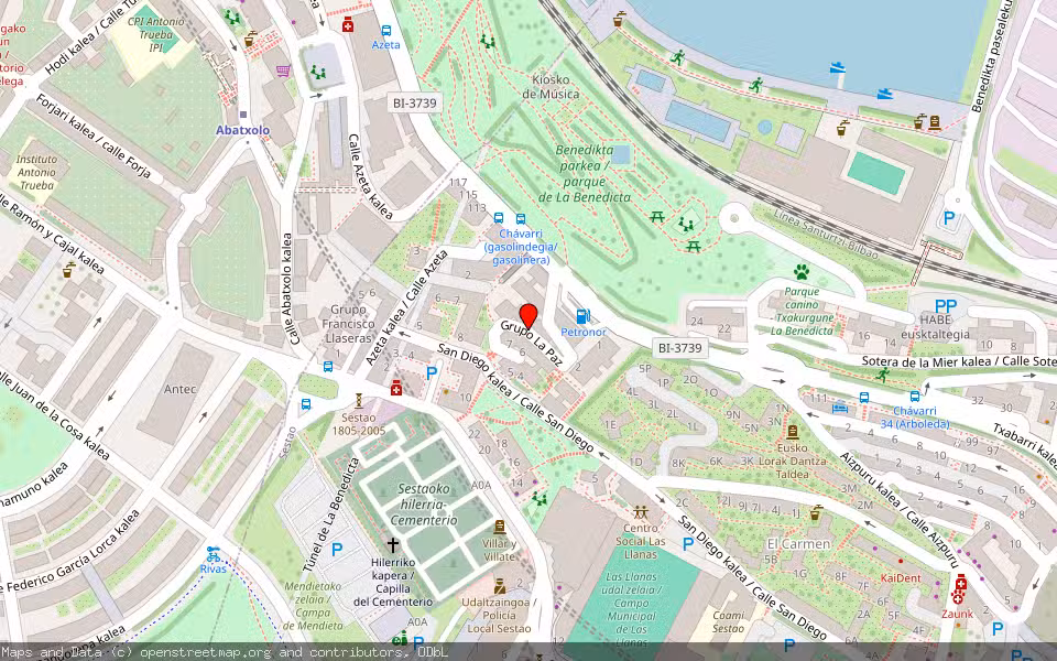 Mapa de Subasta Inmueble (Vivienda) en Sestao, Bizkaia