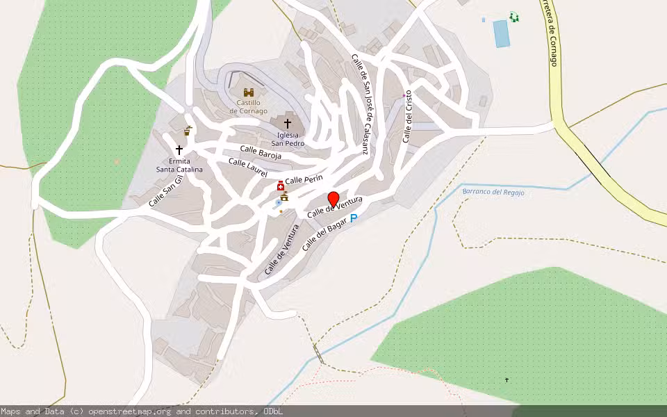 Mapa de Subasta Inmueble (Vivienda) en Cornago, La Rioja