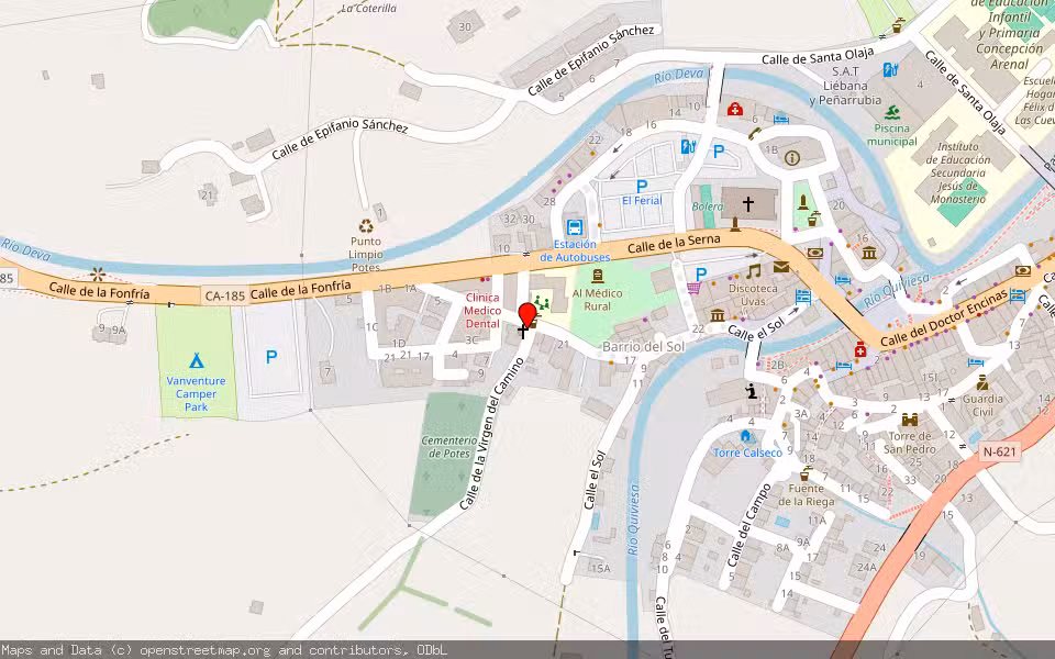 Mapa de Subasta Inmueble (Vivienda) en Potes, Cantabria