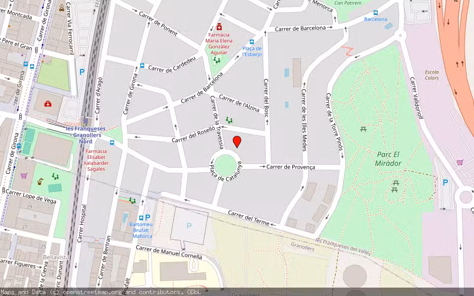 Mapa de Subasta Inmueble (Garaje) en Les Franqueses Del Valles, Barcelona