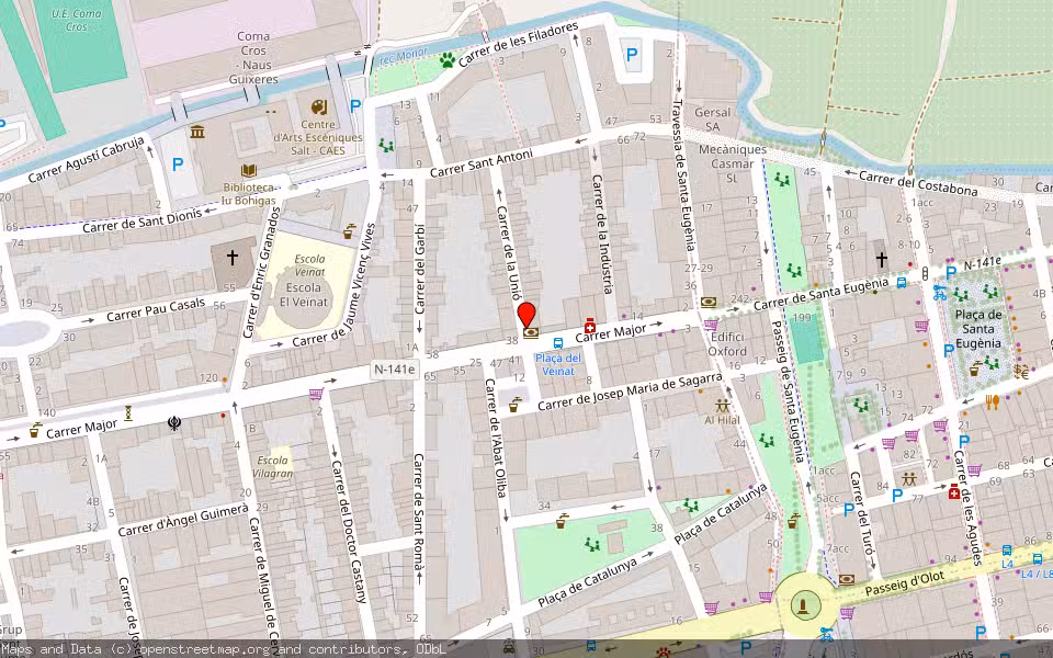 Mapa de Subasta Inmueble (Vivienda) en Salt, Girona
