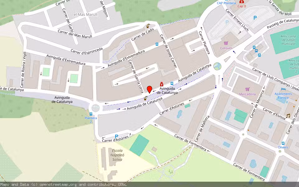 Mapa de Subasta Inmueble (Vivienda) en Blanes, Girona