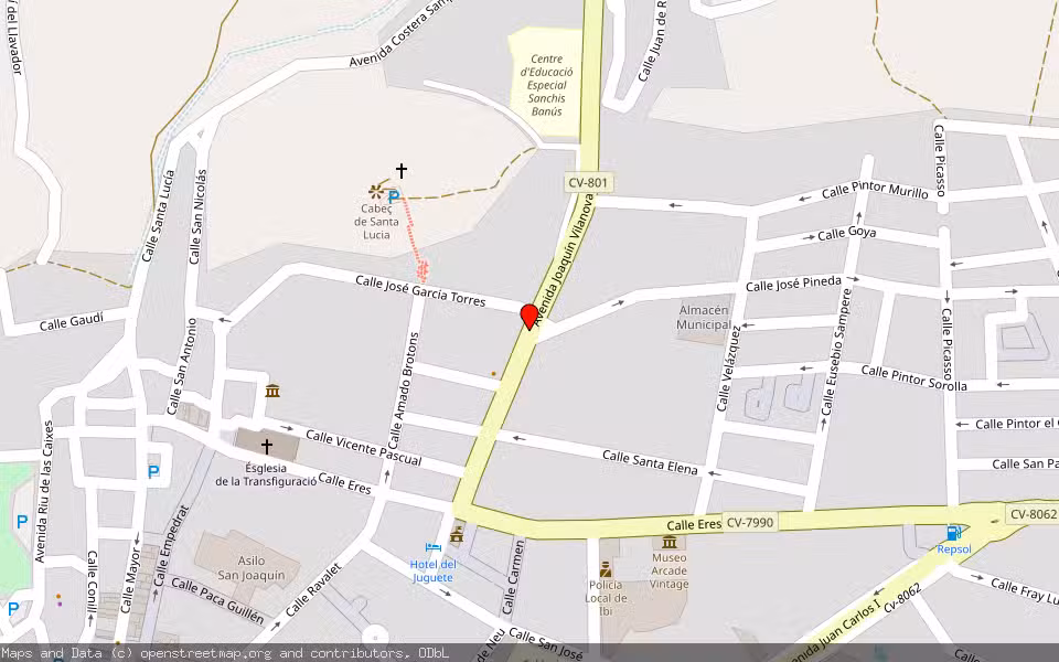 Mapa de Subasta Inmueble (Vivienda) en Ibi, Alicante/Alacant