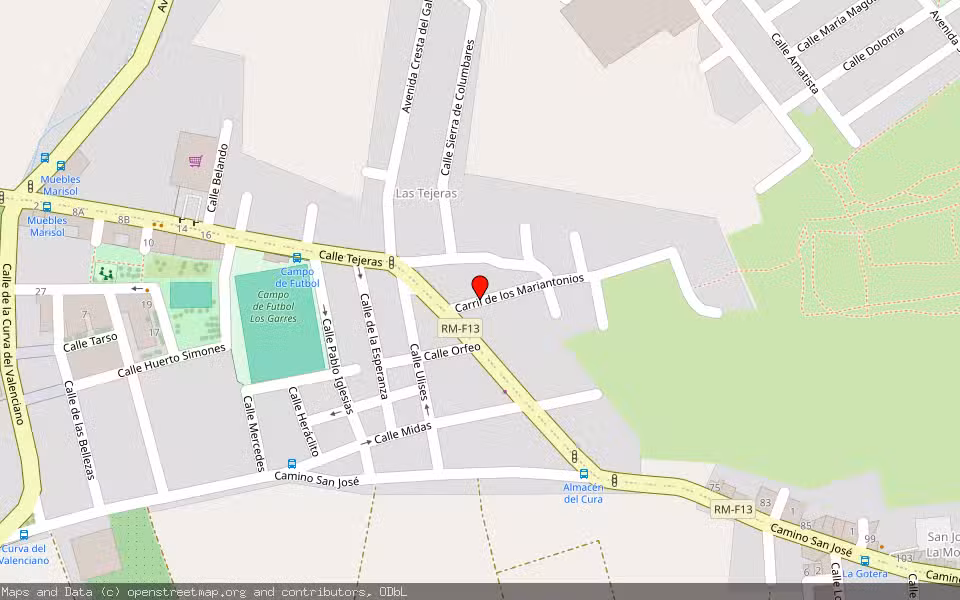 Mapa de Subasta Inmueble (Garaje) en Murcia