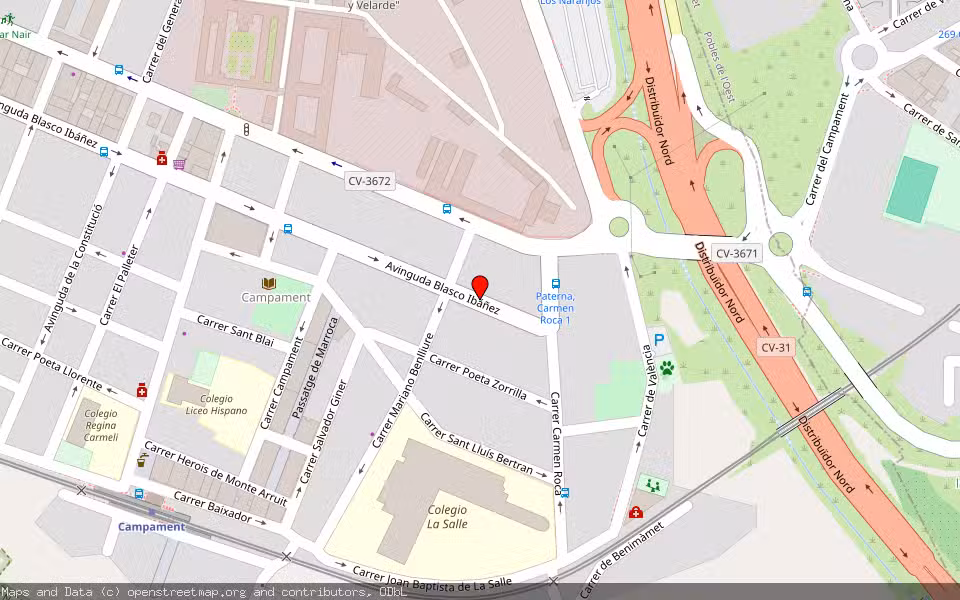 Mapa de Subasta Inmueble (Vivienda) en Paterna, Valencia/València