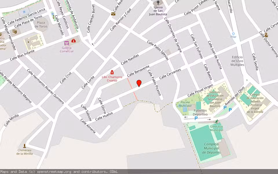 Mapa de Subasta Inmueble (Vivienda) en Navas De San Juan, Jaén
