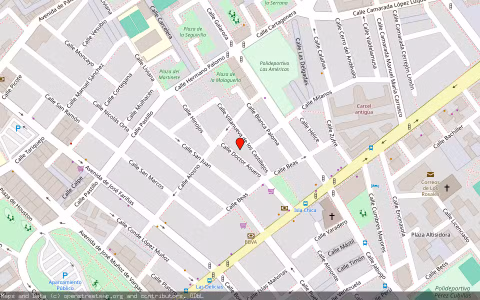 Mapa de Subasta Inmueble (Vivienda) en Huelva