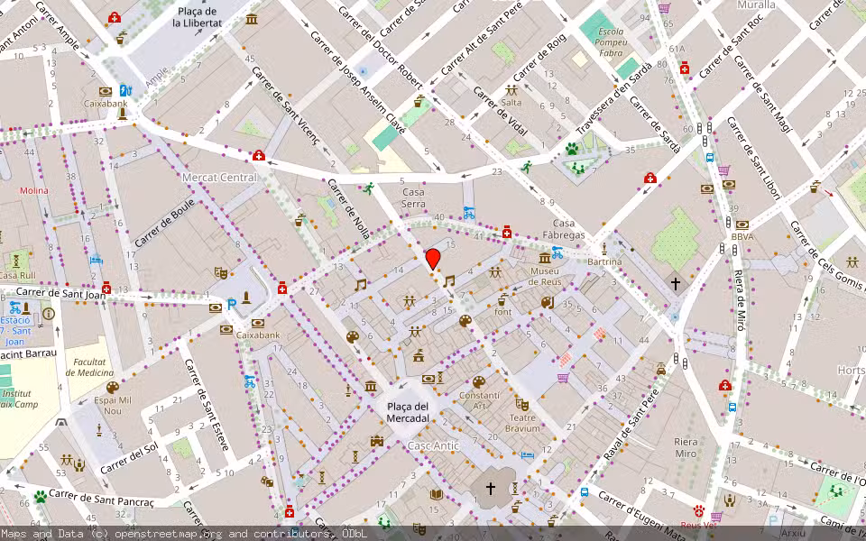 Mapa de Subasta Inmueble (Local comercial) en Reus, Tarragona