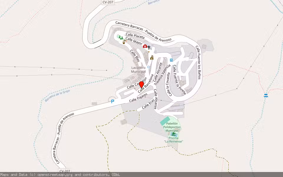 Mapa de Subasta Inmueble (Vivienda) en Fuente La Reina, Castellón/Castelló