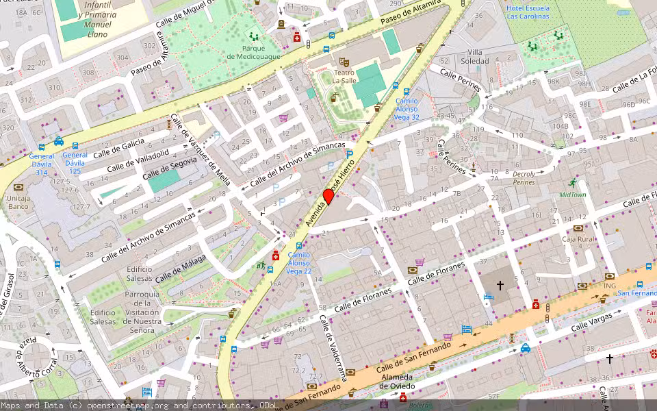 Mapa de Subasta Inmueble (Local comercial) en Santander, Cantabria