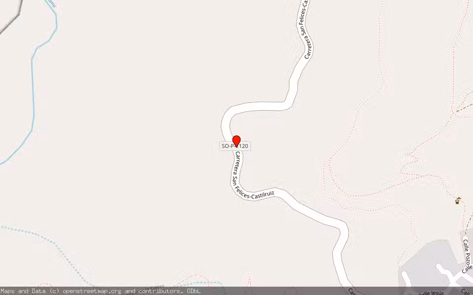 Mapa de Subasta Inmueble (Finca rústica) en San Felices, Soria