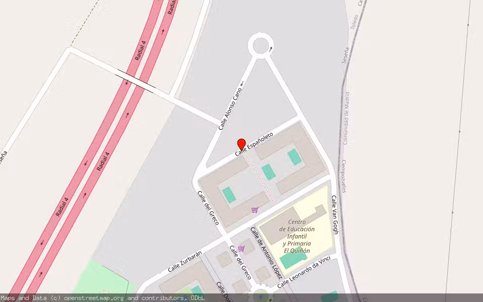 Mapa de Subasta Inmueble (Garaje) en Seseña, Toledo