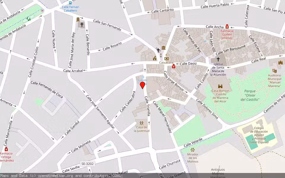 Mapa de Subasta Inmueble (Vivienda) en Mairena Del Alcor, Sevilla