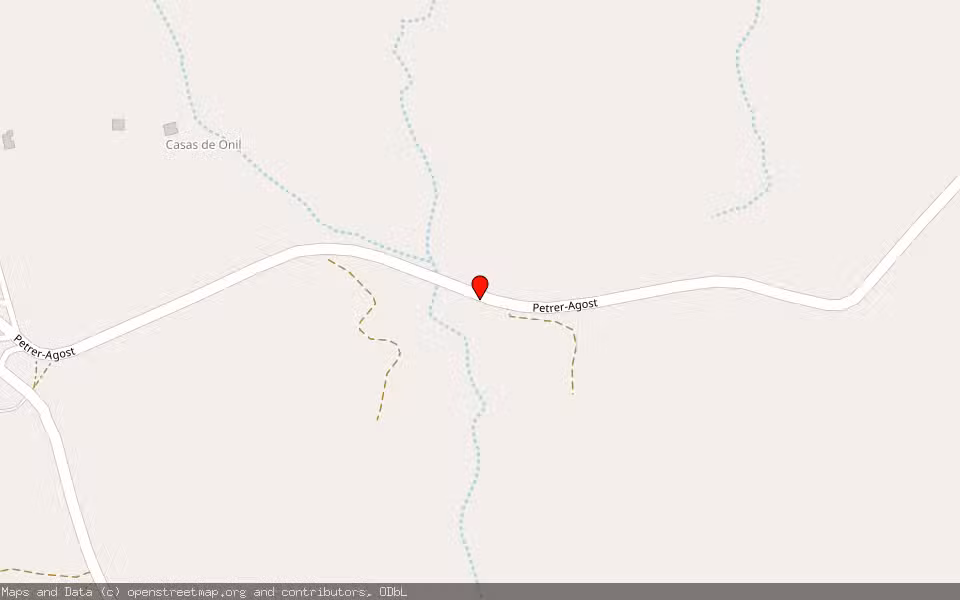 Mapa de Subasta Inmueble (Finca rústica) en Petrer, Alicante/Alacant