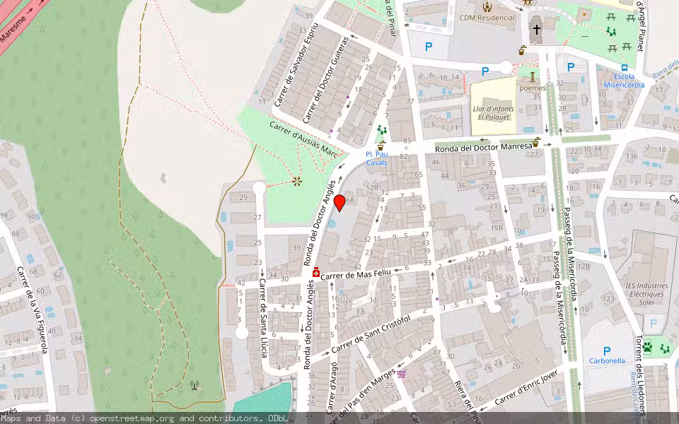 Mapa de Subasta Inmueble (Vivienda) en Canet De Mar, Barcelona