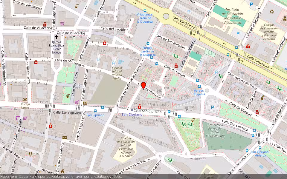 Mapa de Subasta Inmueble (Vivienda) en Madrid