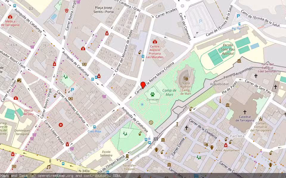 Mapa de Subasta Inmueble (Vivienda) en Tarragona