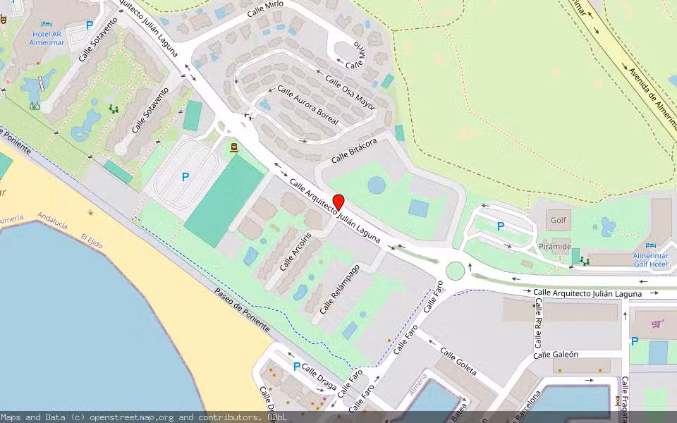 Mapa de Subasta Inmueble (Vivienda) en El Ejido, Almería