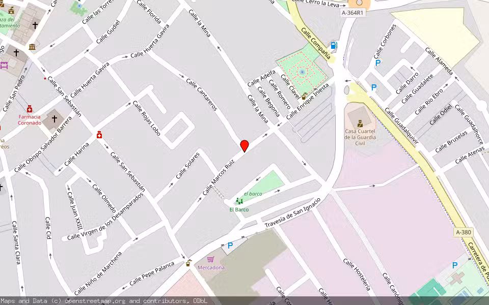 Mapa de Subasta Inmueble (Vivienda) en Marchena, Sevilla