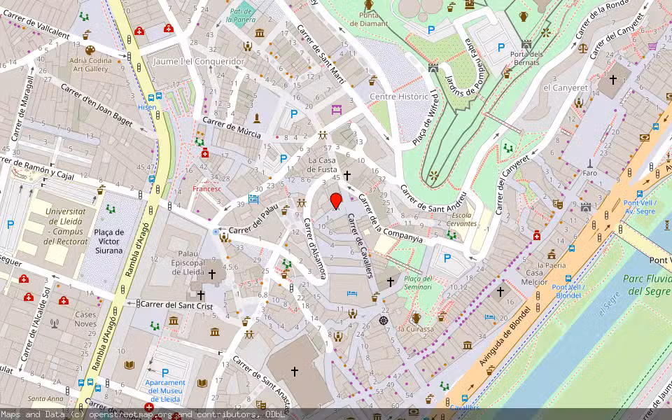 Mapa de Subasta Inmueble (Vivienda) en Lleida