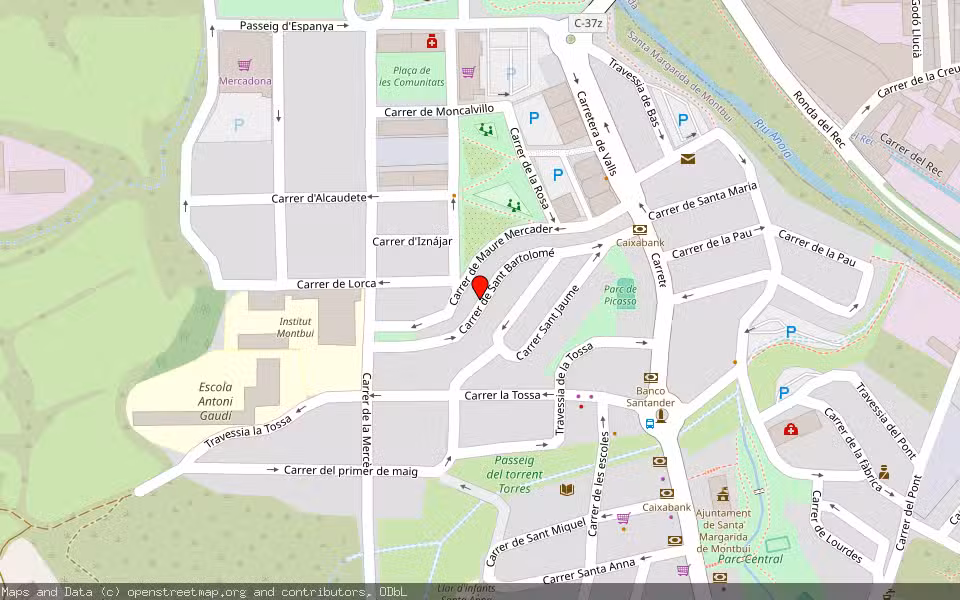 Mapa de Subasta Inmueble (Vivienda) en Santa Margarida De Montbui, Barcelona