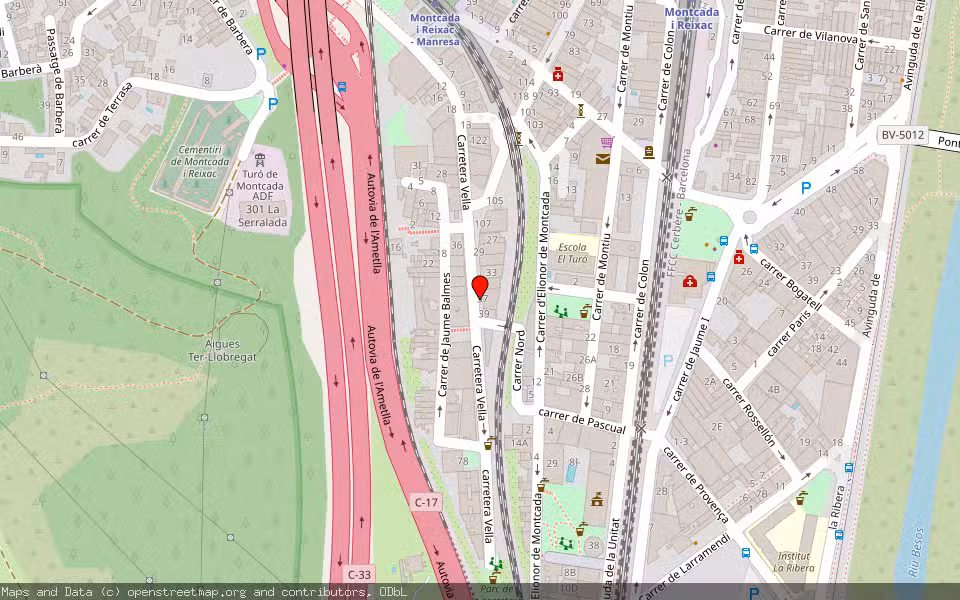Mapa de Subasta Inmueble (Vivienda) en Montcada I Reixac, Barcelona
