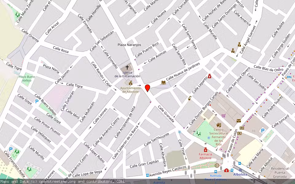 Mapa de Subasta Inmueble (Vivienda) en Albolote, Granada