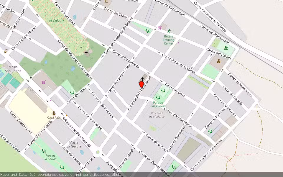 Mapa de Subasta Inmueble (Vivienda) en Betera, Valencia/València