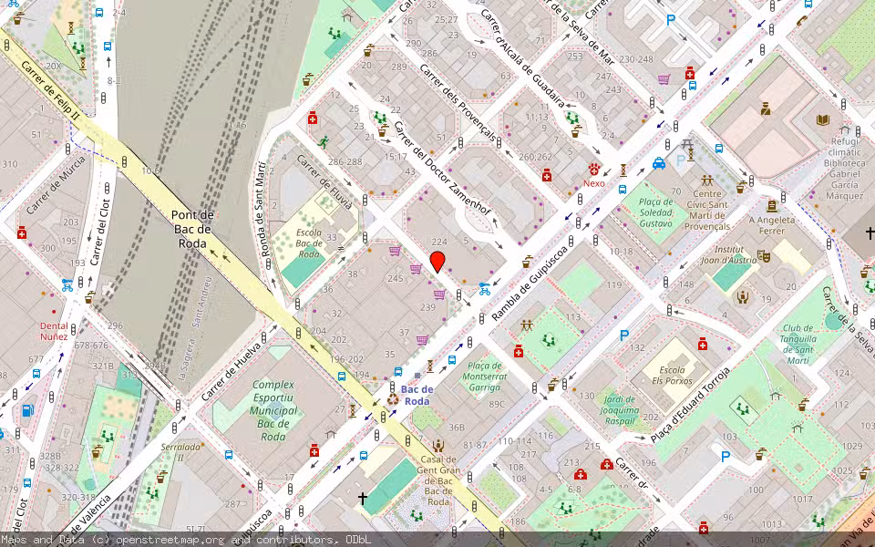 Mapa de Subasta Inmueble (Vivienda) en Barcelona