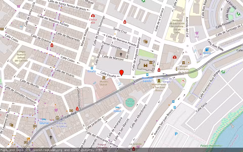 Mapa de Subasta Inmueble (Vivienda) en San Fernando, Cádiz