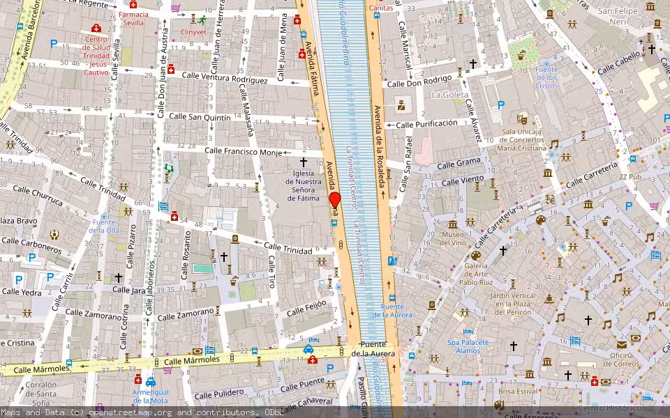 Mapa de Subasta Inmueble (Vivienda) en Malaga, Málaga