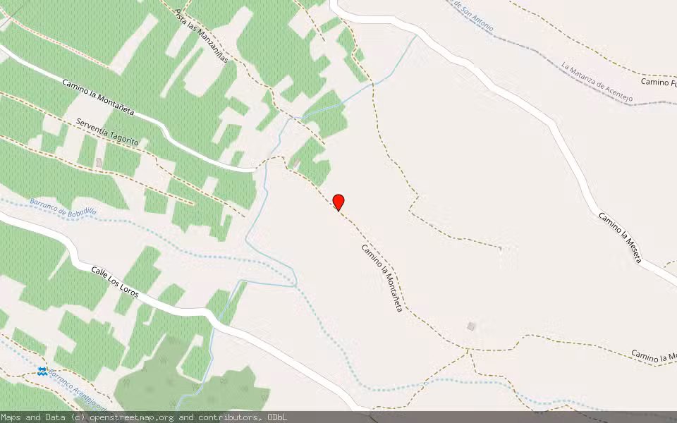 Mapa de Subasta Inmueble (Finca rústica) en La Victoria, Santa Cruz de Tenerife