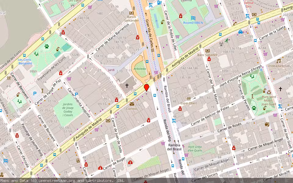 Mapa de Subasta Inmueble (Local comercial) en Barcelona