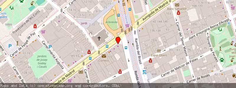 Mapa de Subasta de Inmueble (Local comercial) en Barcelona, Barcelona 