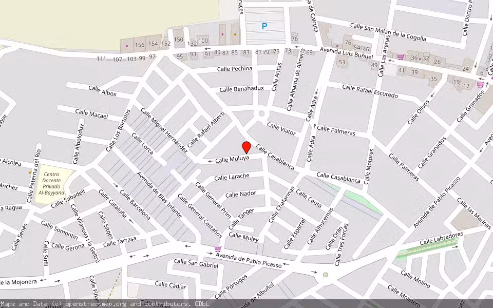 Mapa de Subasta Inmueble (Vivienda) en Roquetas De Mar, Almería