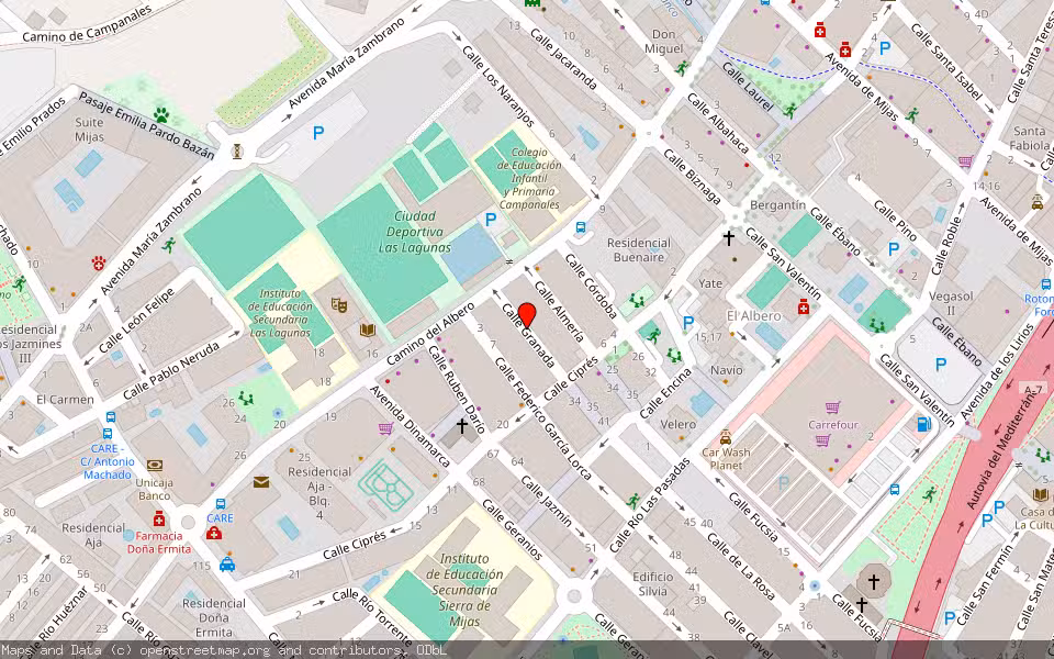 Mapa de Subasta Inmueble (Vivienda) en Mijas, Málaga
