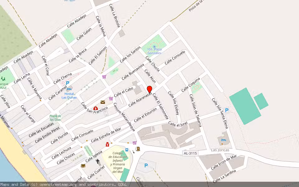 Mapa de Subasta Inmueble (Vivienda) en Almeria, Almería