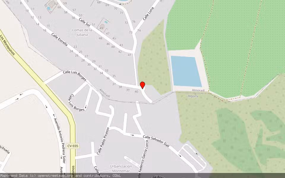 Mapa de Subasta Inmueble (Vivienda) en Algorfa, Alicante/Alacant