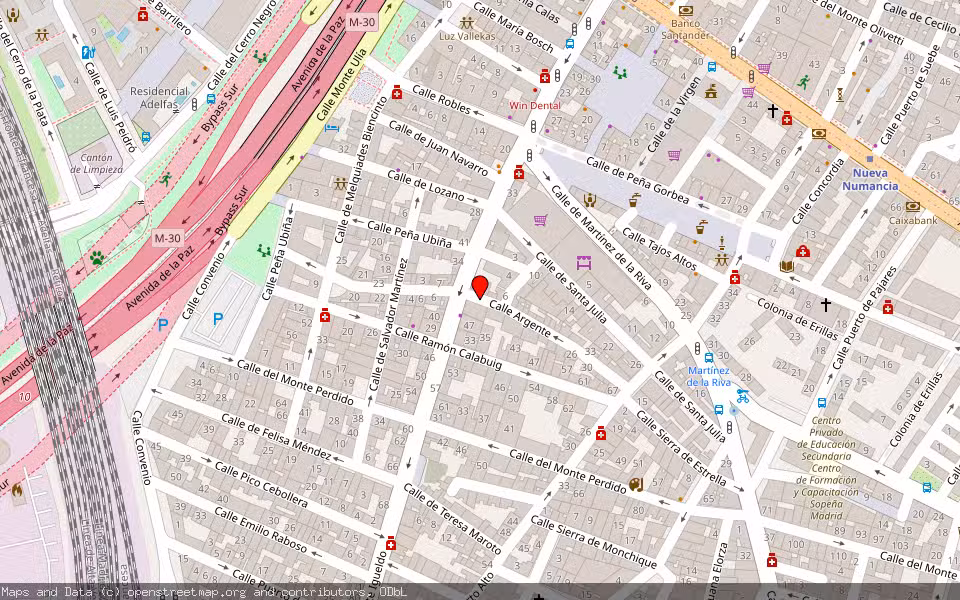 Mapa de Subasta Inmueble (Vivienda) en Madrid