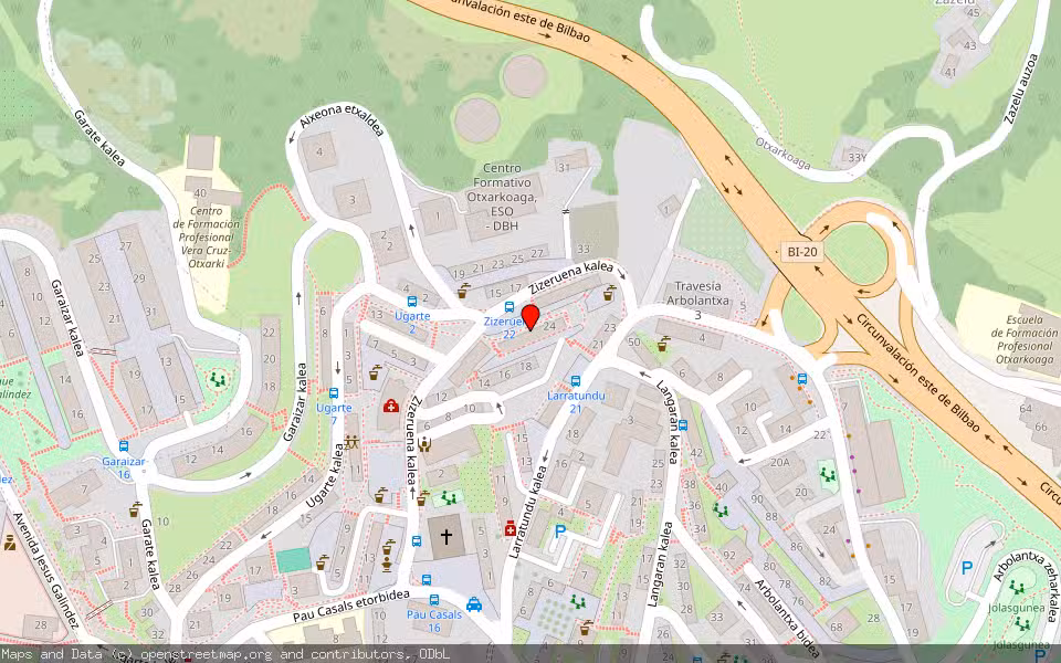 Mapa de Subasta Inmueble (Vivienda) en Bilbao, Bizkaia