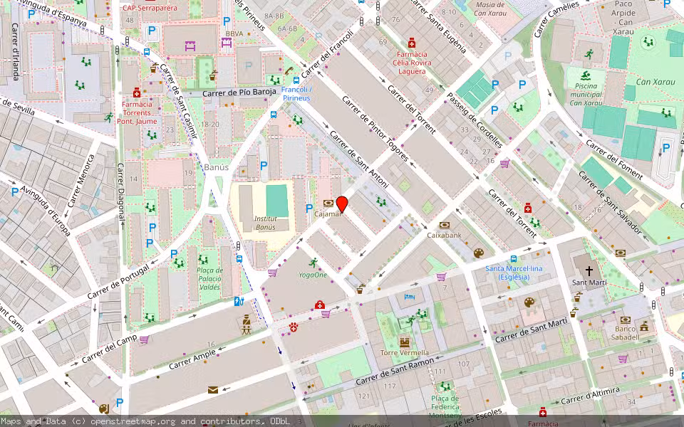 Mapa de Subasta Inmueble (Vivienda) en Cerdanyola Del Vallès, Barcelona