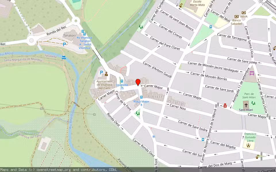 Mapa de Subasta Inmueble (Local comercial) en Vilanova Del Cami, Barcelona